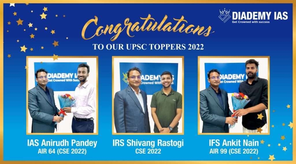IAS Anirudh Pandey, IRS Shivang Rastogi and IFS Ankit Nain
